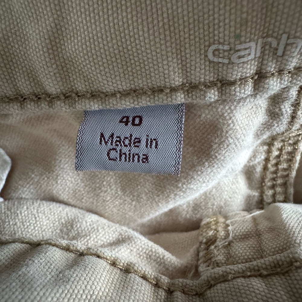 Carhartt Relaxed Fit Cargo Shorts Utility Summer Outdoor Casual Tan Size 40 - Picture 6 of 8